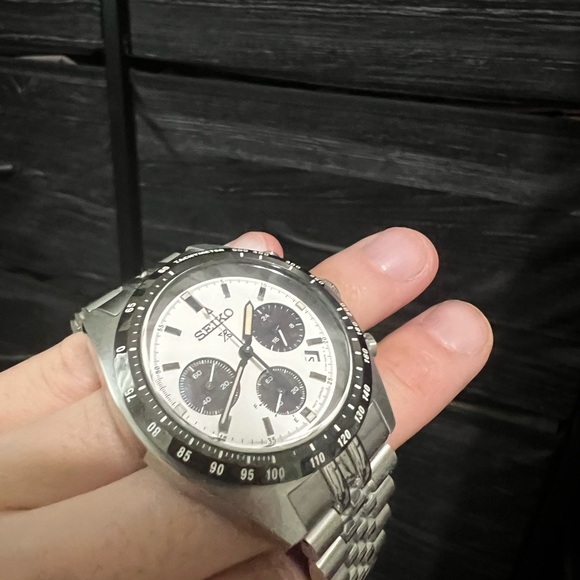Seiko SSC813 “Speedtimer” Chronograph with Aftermarket Jubilee Bracelet & Box - Picture 4 of 6